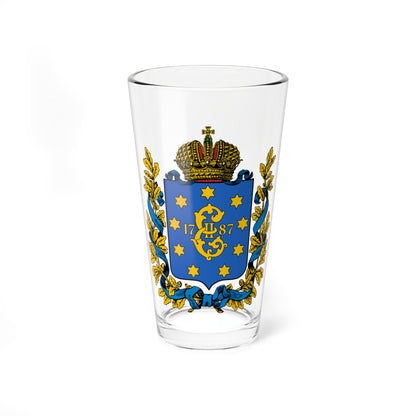 Coat of arms of Yekaterinoslav Governorate (Russia) (Coat of Arms) Pint Glass 16oz