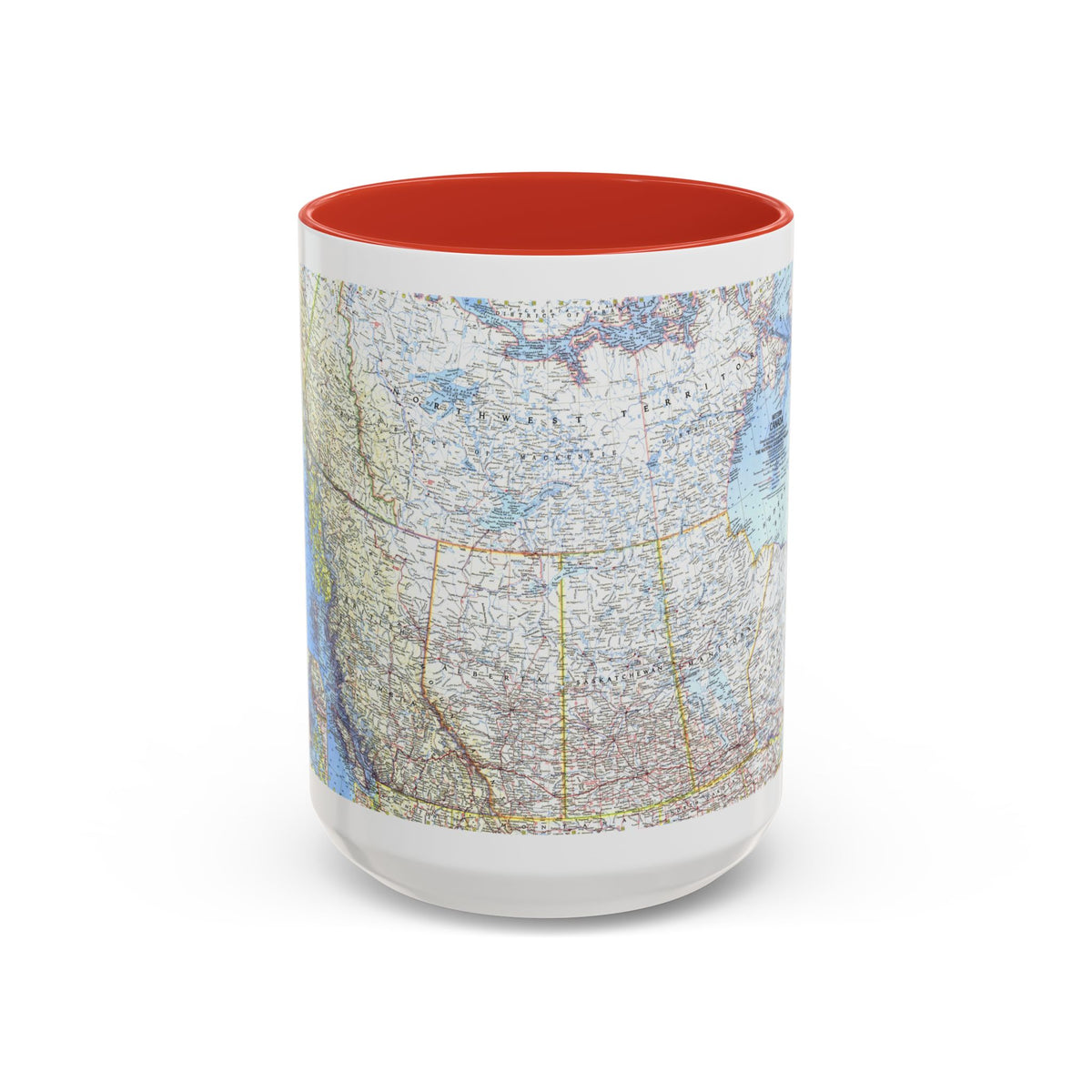 Canada - Western (1966) (Map) Accent Coffee Mug