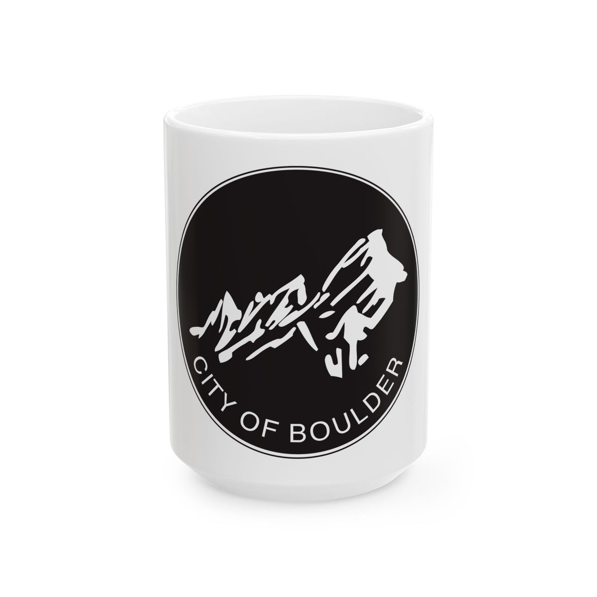 Seal of Boulder Colorado - White Coffee Mug