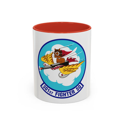 301st Fighter Squadron AETC Emblem (U.S. Air Force) Accent Coffee Mug
