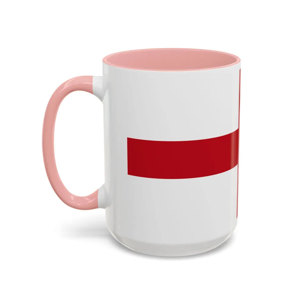 Flag of Genoa Italy - Accent Coffee Mug-Go Mug Yourself