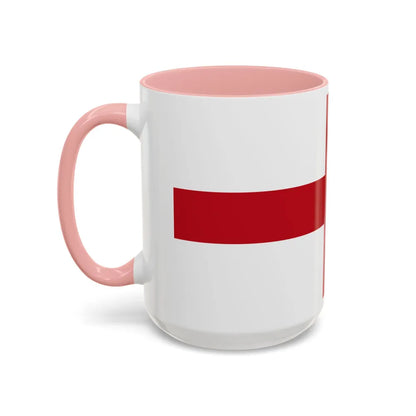 Flag of Genoa Italy - Accent Coffee Mug-Go Mug Yourself