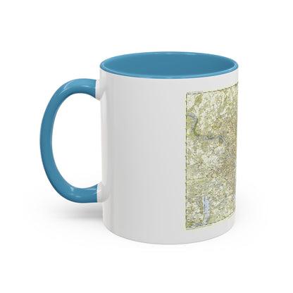 USA - Washington, Suburban (1948) (Map) Accent Coffee Mug