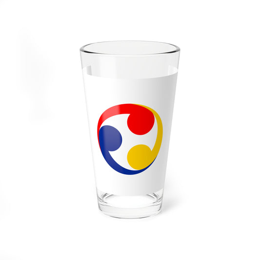 Ryukyu Islands flag 1875-1879 cs (Japan) Pint Glass 16oz