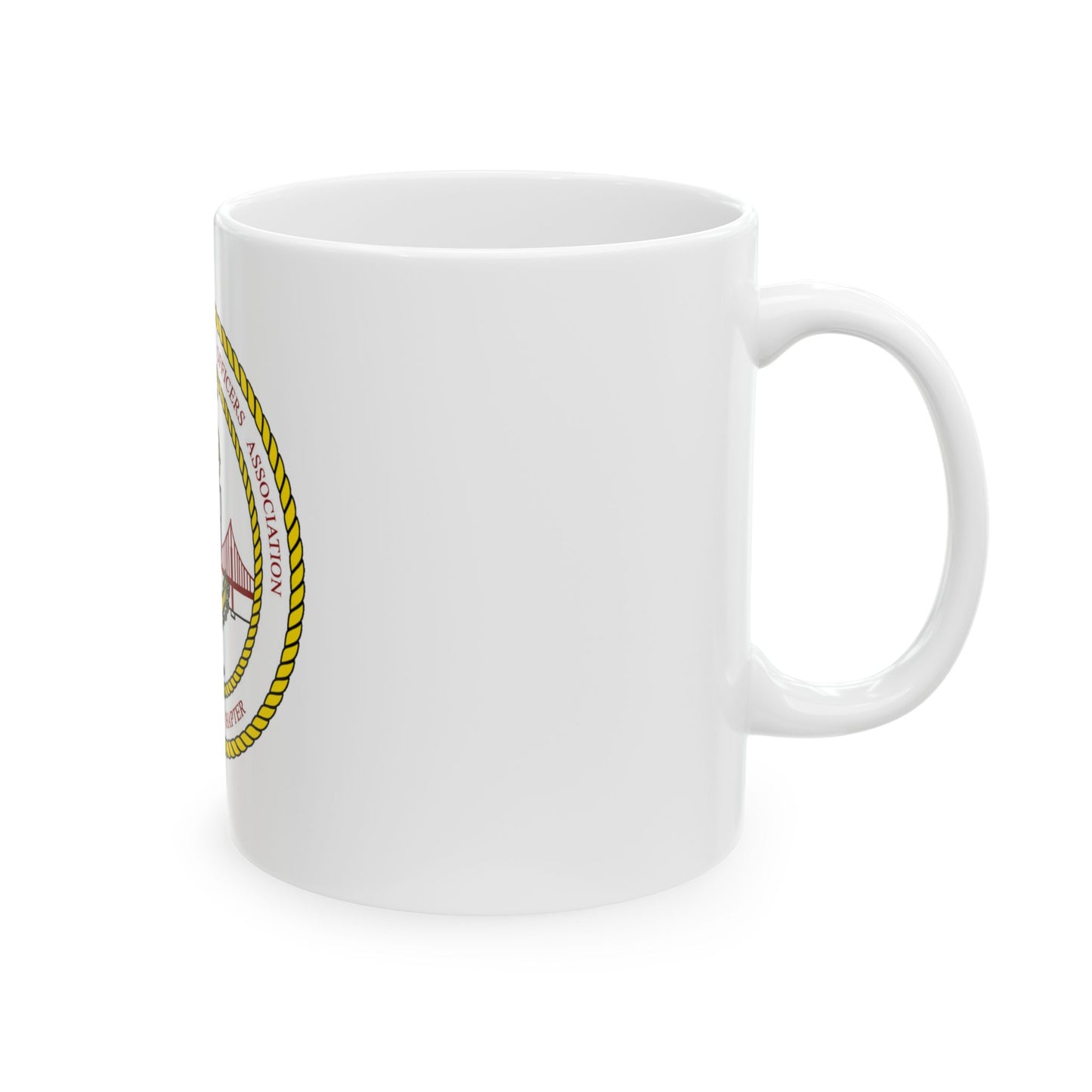 CG CPOA Golden Gate Chapter (U.S. Coast Guard) White Coffee Mug