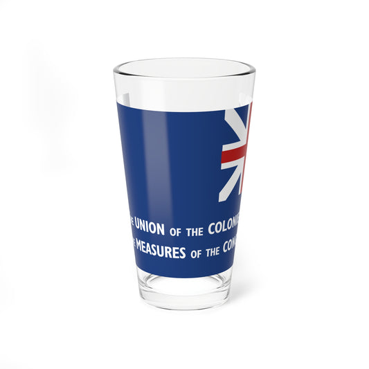 New York Union Flag 1775 reverse (United States) Pint Glass 16oz