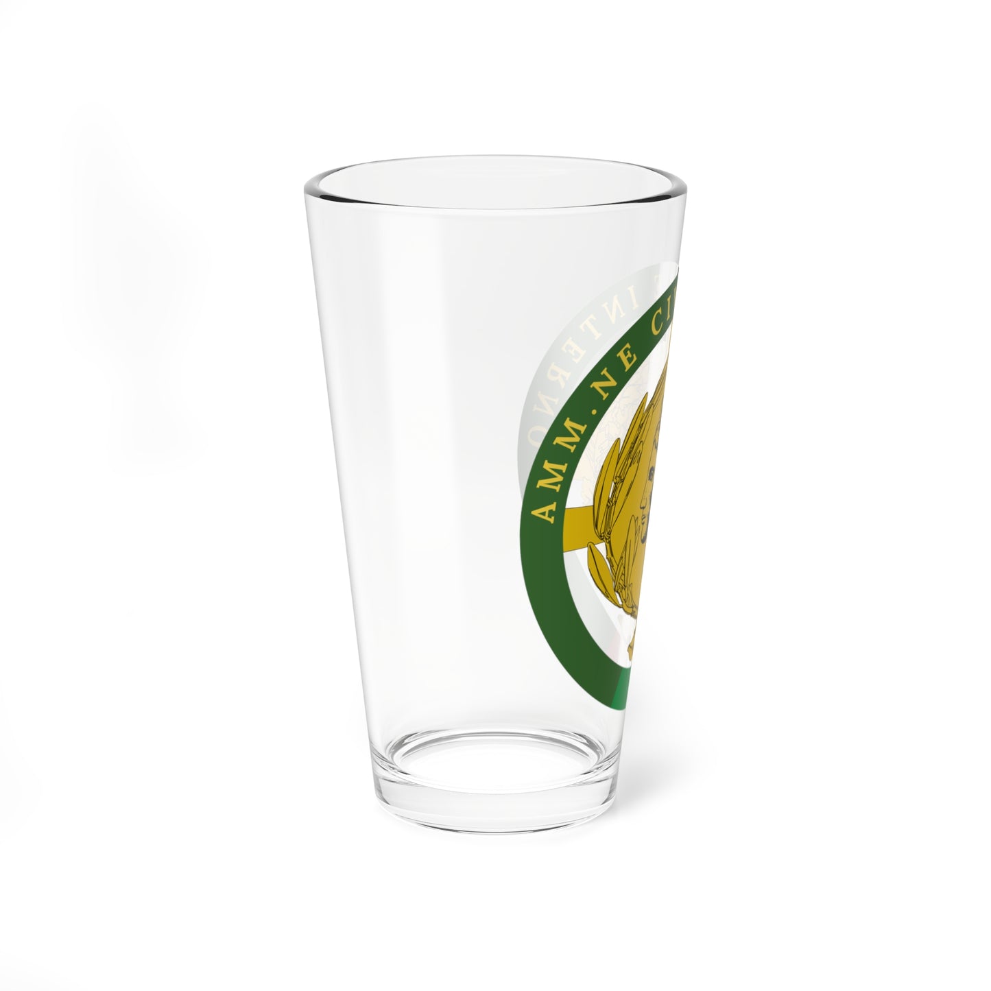 Distintivo amm.ne civile interno (Italy) (Coat of Arms) Pint Glass 16oz