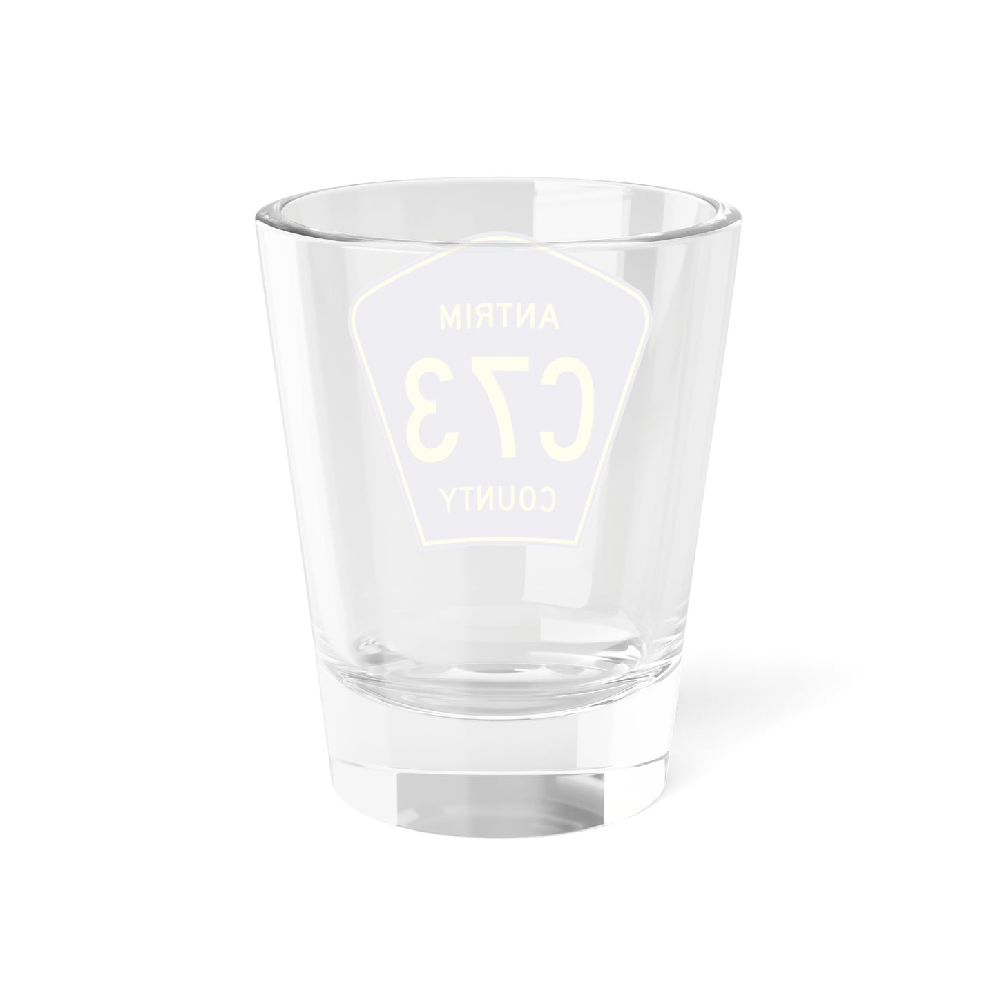 Antrim County C-73 (Michigan) (Road Sign) Shot Glass 1.5oz