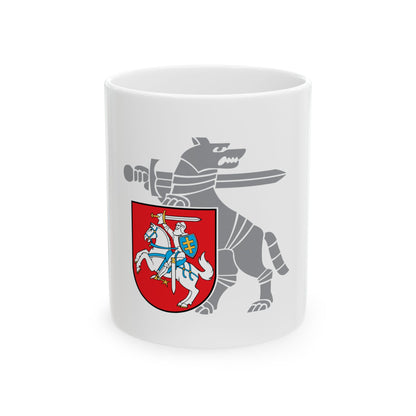 Coat of Arms Ministry of National Defence Lithuania - White Coffee Mug