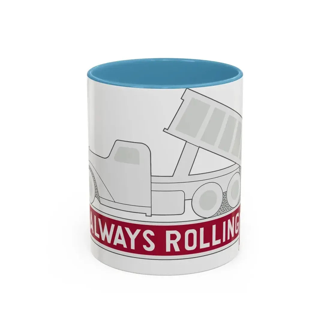 576 Engineer Company (U.S. Army) Accent Coffee Mug 11oz Light Blue - Go Mug Yourself