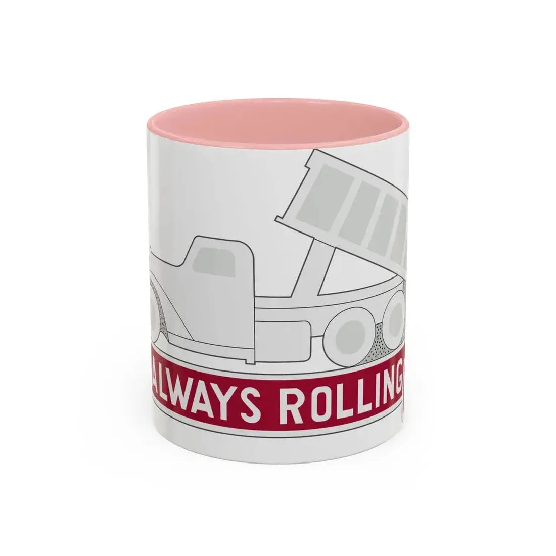 576 Engineer Company (U.S. Army) Accent Coffee Mug 11oz Pink - Go Mug Yourself