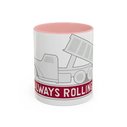 576 Engineer Company (U.S. Army) Accent Coffee Mug 11oz Pink - Go Mug Yourself