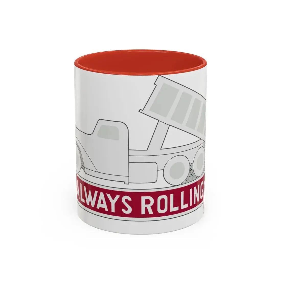 576 Engineer Company (U.S. Army) Accent Coffee Mug 11oz Red - Go Mug Yourself