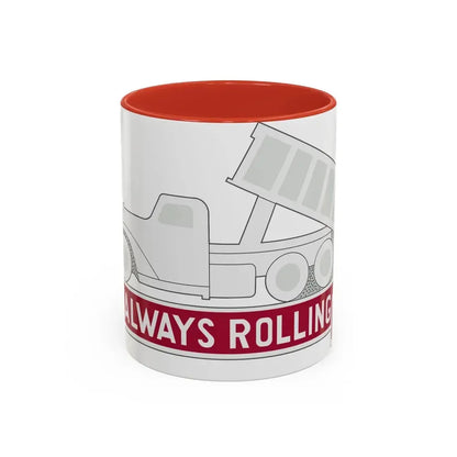 576 Engineer Company (U.S. Army) Accent Coffee Mug 11oz Red - Go Mug Yourself