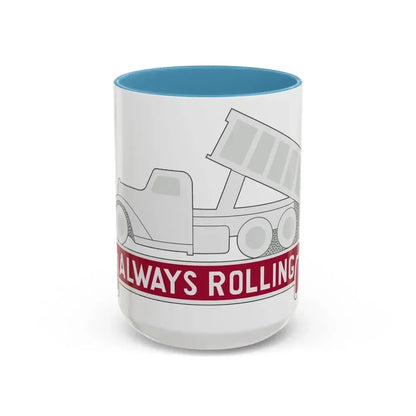 576 Engineer Company (U.S. Army) Accent Coffee Mug 15oz Light Blue - Go Mug Yourself