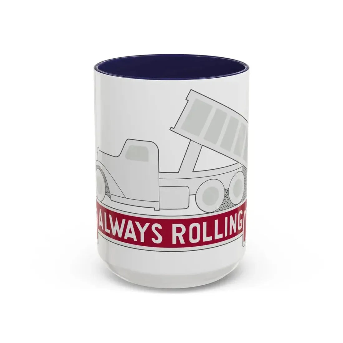 576 Engineer Company (U.S. Army) Accent Coffee Mug 15oz Navy - Go Mug Yourself