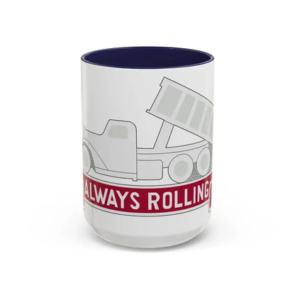 576 Engineer Company (U.S. Army) Accent Coffee Mug 15oz Navy - Go Mug Yourself