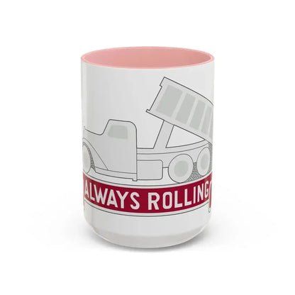 576 Engineer Company (U.S. Army) Accent Coffee Mug 15oz Pink - Go Mug Yourself