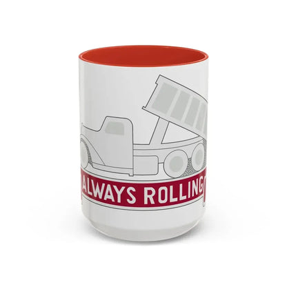 576 Engineer Company (U.S. Army) Accent Coffee Mug 15oz Red - Go Mug Yourself