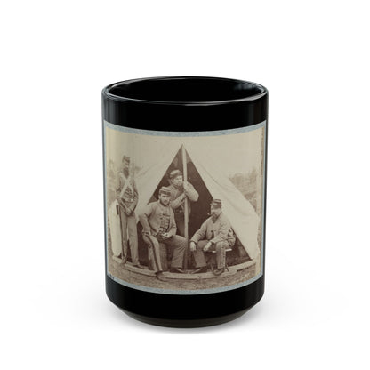 7th New York State Militia, Camp Cameron, D.C., 1861 003(2) (U.S. Civil War) Black Coffee Mug