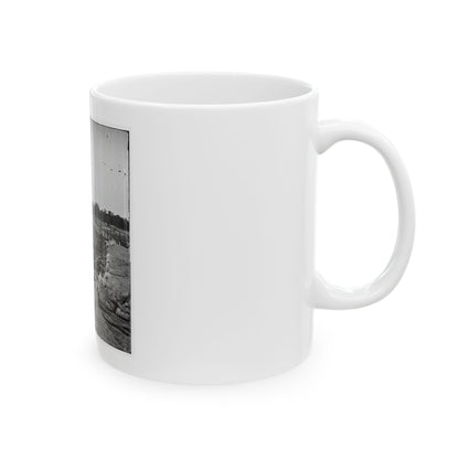 Atlanta, Georgia. Confederate Fort In Front Of Atlanta (U.S. Civil War) White Coffee Mug