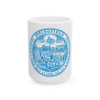 Seal of Springfield Massachusetts - White Coffee Mug