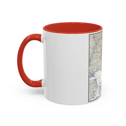 USA - Southeastern (1947) (Map) Accent Coffee Mug-Go Mug Yourself