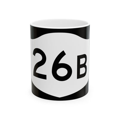NY-26B (New York) (Road Sign) White Coffee Mug