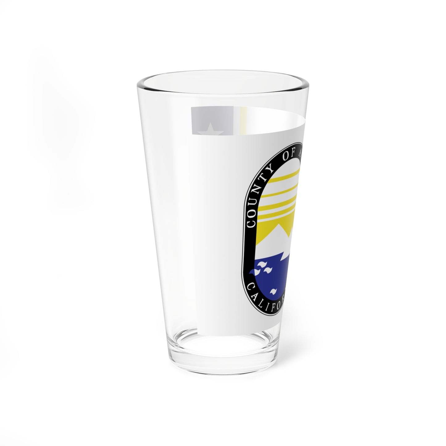 Flag of Alameda County California (United States) Pint Glass 16oz