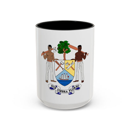 Coat of arms of British Honduras-Belize (1967-1981) - Accent Coffee Mug