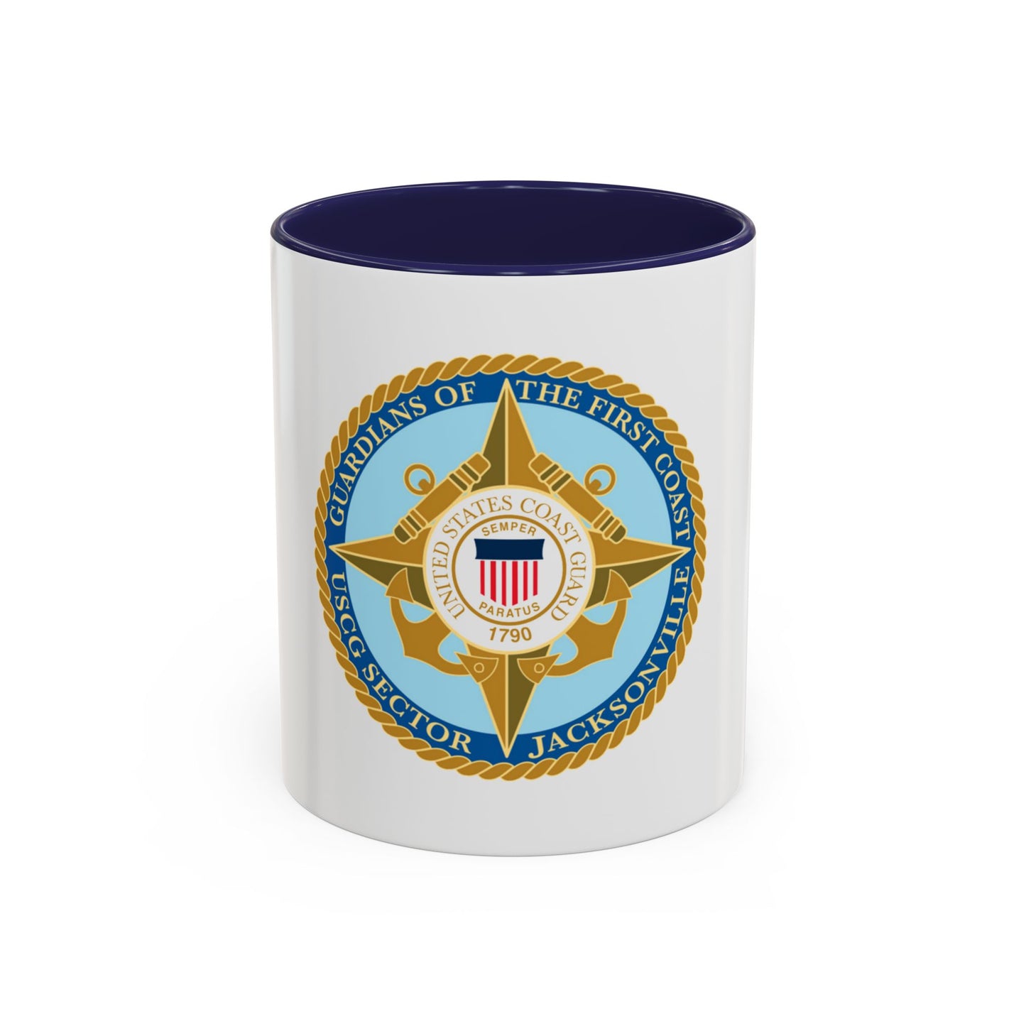 USCG Sector Jacksonville Guardians of the first coast (U.S. Coast Guard) Accent Coffee Mug