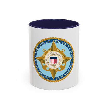 USCG Sector Jacksonville Guardians of the first coast (U.S. Coast Guard) Accent Coffee Mug