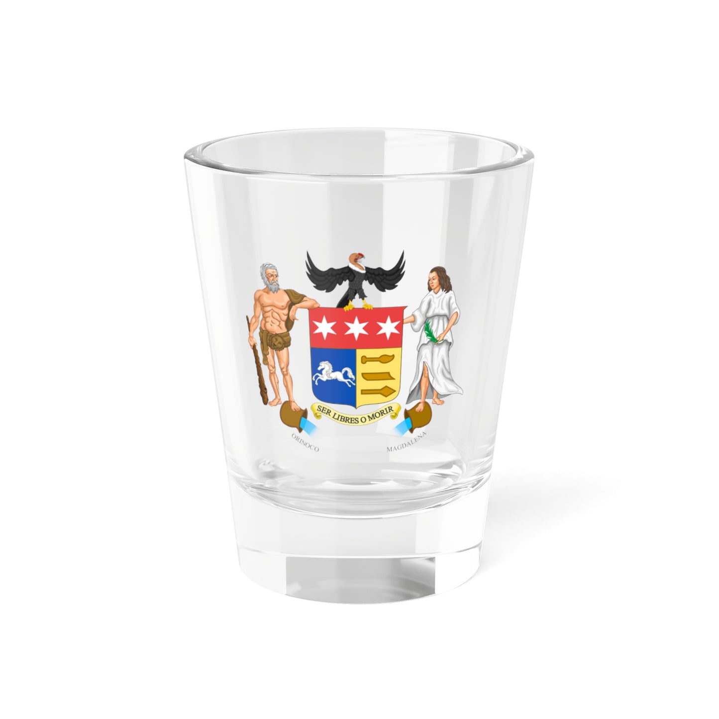 Coat of arms of Gran Colombia (1822 proposal) - Shot Glass 1.5oz