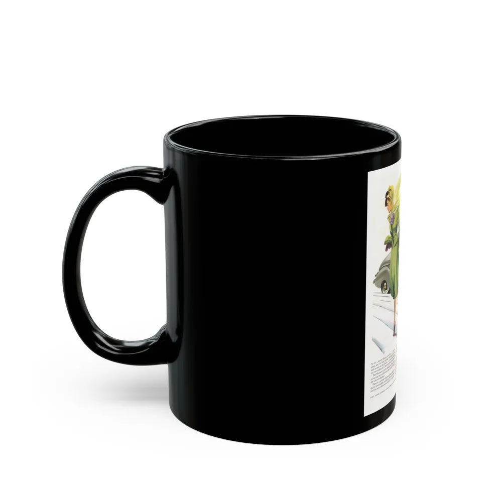 Ford Mercury advertisement, 1939 - Black Coffee Mug-Go Mug Yourself