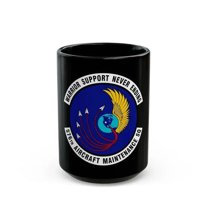 576th Aircraft Maintenance Squadron (U.S. Air Force) Black Coffee Mug 15oz - Go Mug Yourself