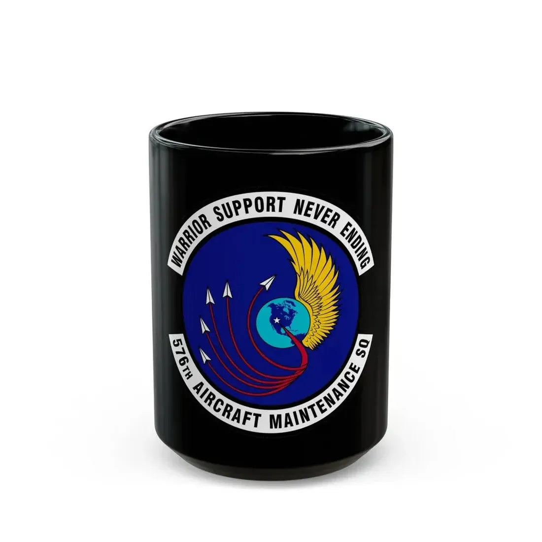576th Aircraft Maintenance Squadron (U.S. Air Force) Black Coffee Mug 15oz - Go Mug Yourself