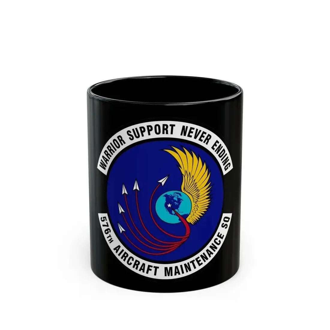 576th Aircraft Maintenance Squadron (U.S. Air Force) Black Coffee Mug - Go Mug Yourself