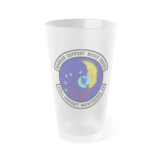576th Aircraft Maintenance Squadron (U.S. Air Force) Frosted Pint Glass 16oz 16oz Frosted - Go Mug Yourself
