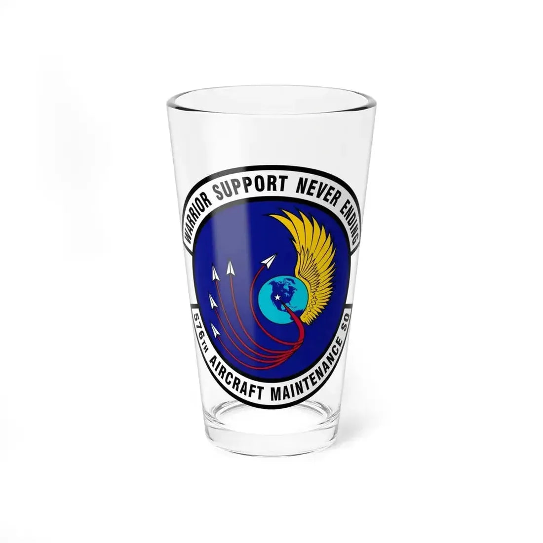 576th Aircraft Maintenance Squadron (U.S. Air Force) Pint Glass 16oz 16oz - Go Mug Yourself