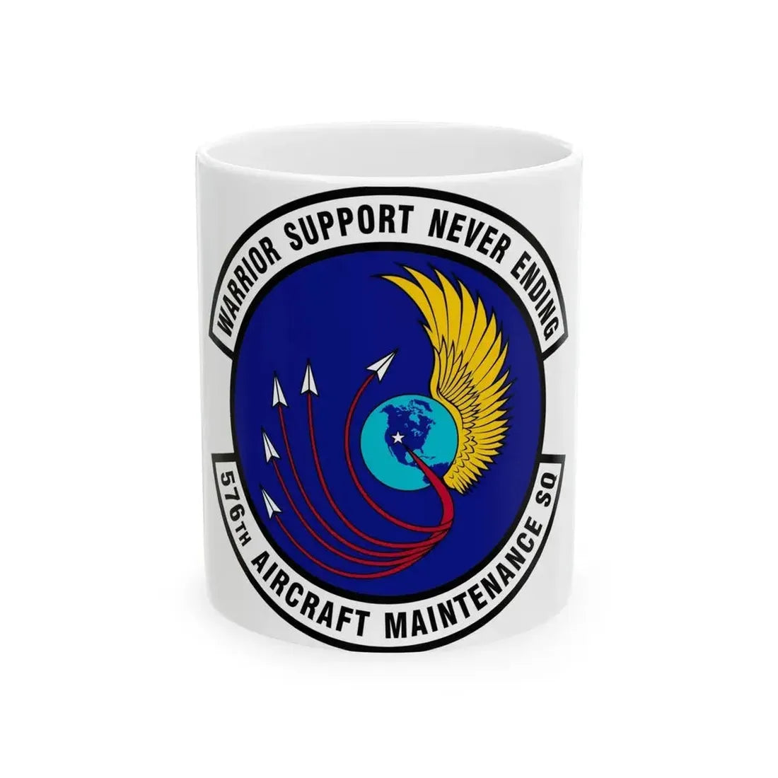576th Aircraft Maintenance Squadron (U.S. Air Force) White Coffee Mug 11oz - Go Mug Yourself