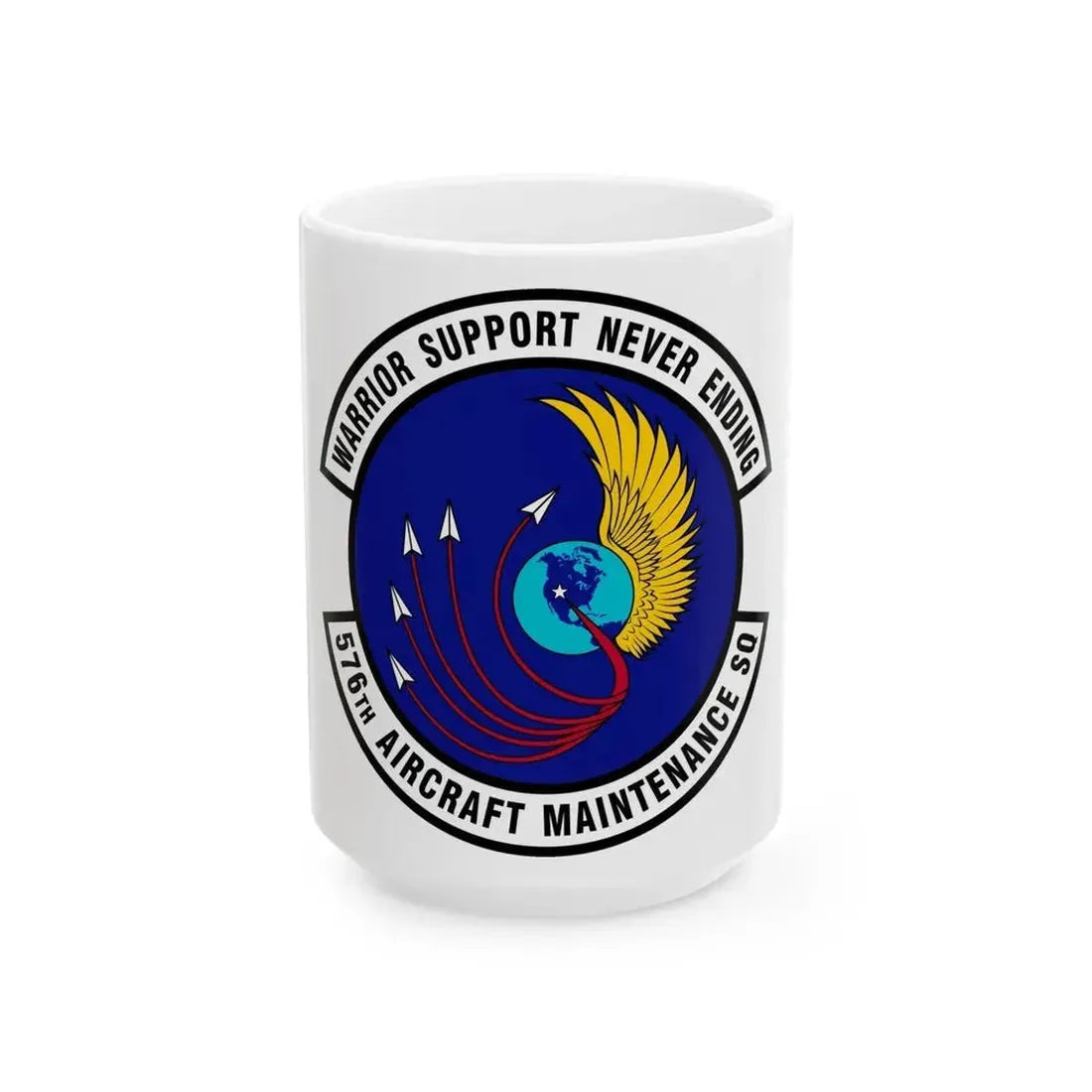 576th Aircraft Maintenance Squadron (U.S. Air Force) White Coffee Mug 15oz - Go Mug Yourself