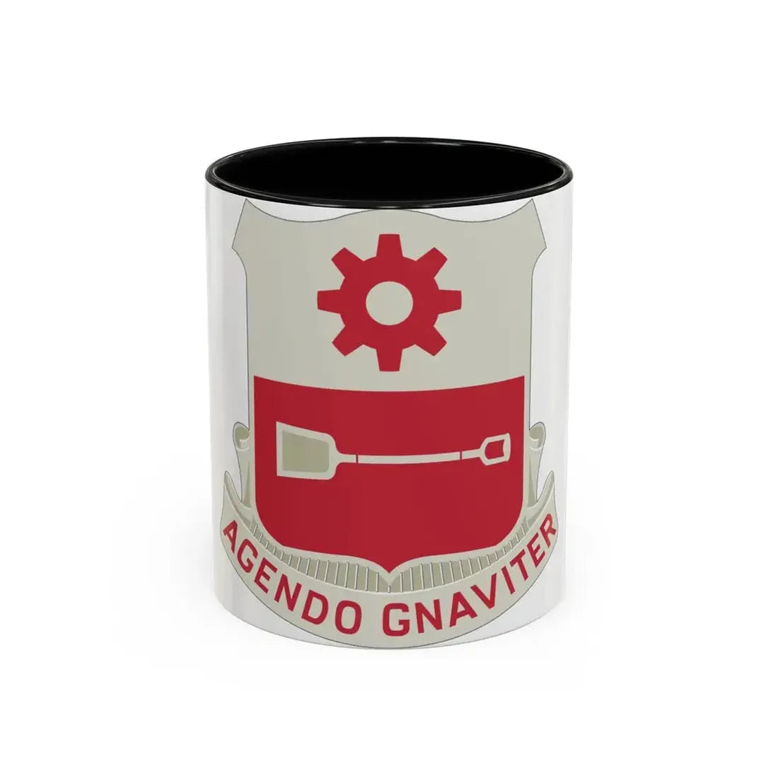 577 Engineer Battalion (U.S. Army) Accent Coffee Mug 11oz Black - Go Mug Yourself