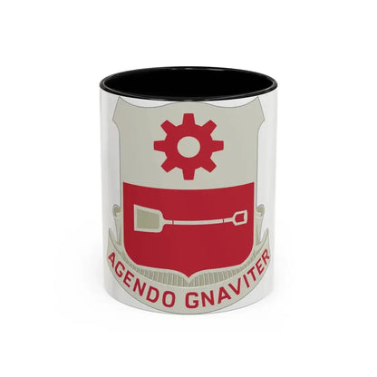 577 Engineer Battalion (U.S. Army) Accent Coffee Mug 11oz Black - Go Mug Yourself