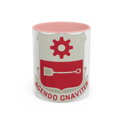 577 Engineer Battalion (U.S. Army) Accent Coffee Mug 11oz Pink - Go Mug Yourself