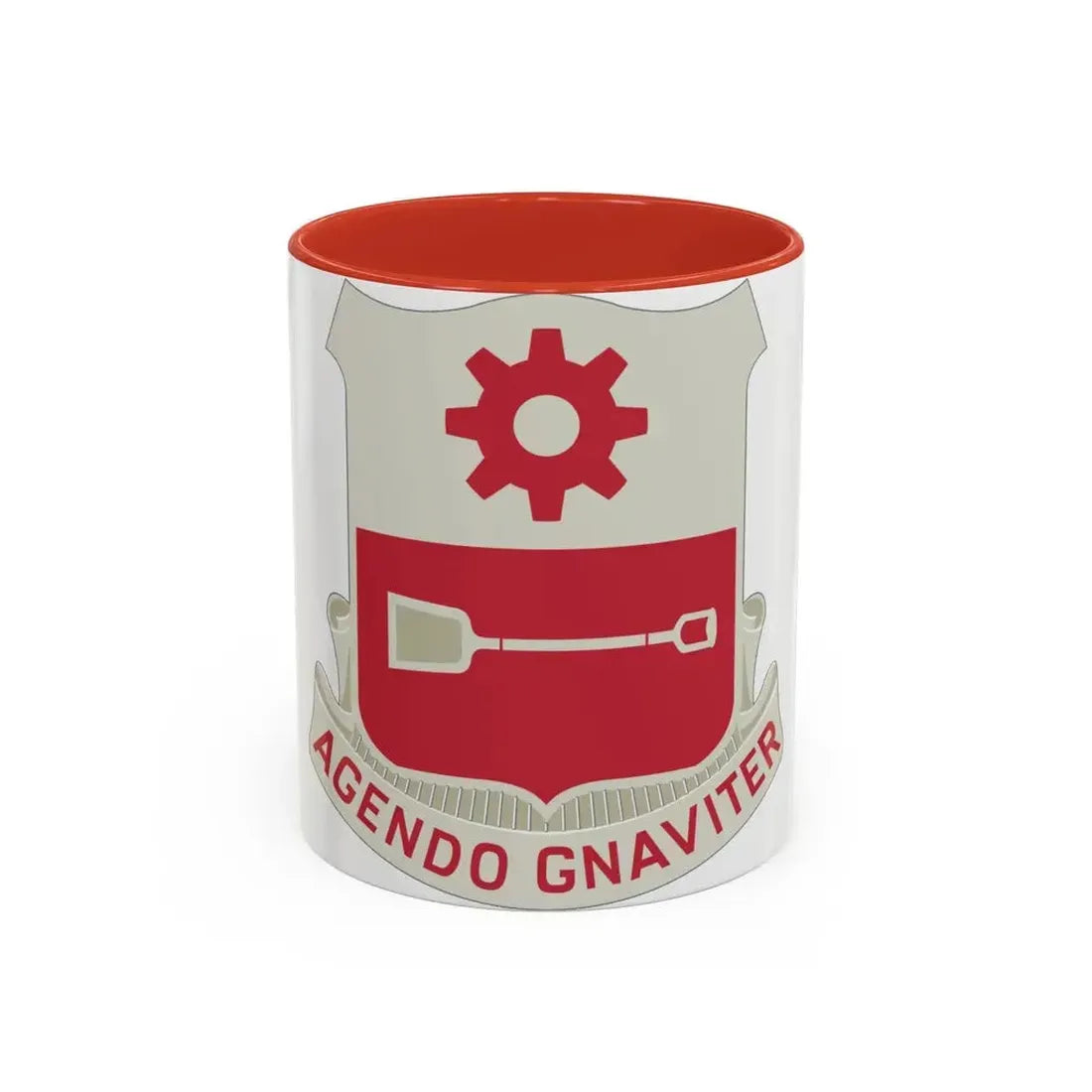 577 Engineer Battalion (U.S. Army) Accent Coffee Mug 11oz Red - Go Mug Yourself