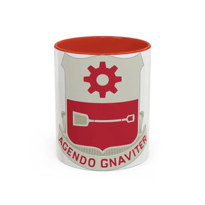 577 Engineer Battalion (U.S. Army) Accent Coffee Mug 11oz Red - Go Mug Yourself