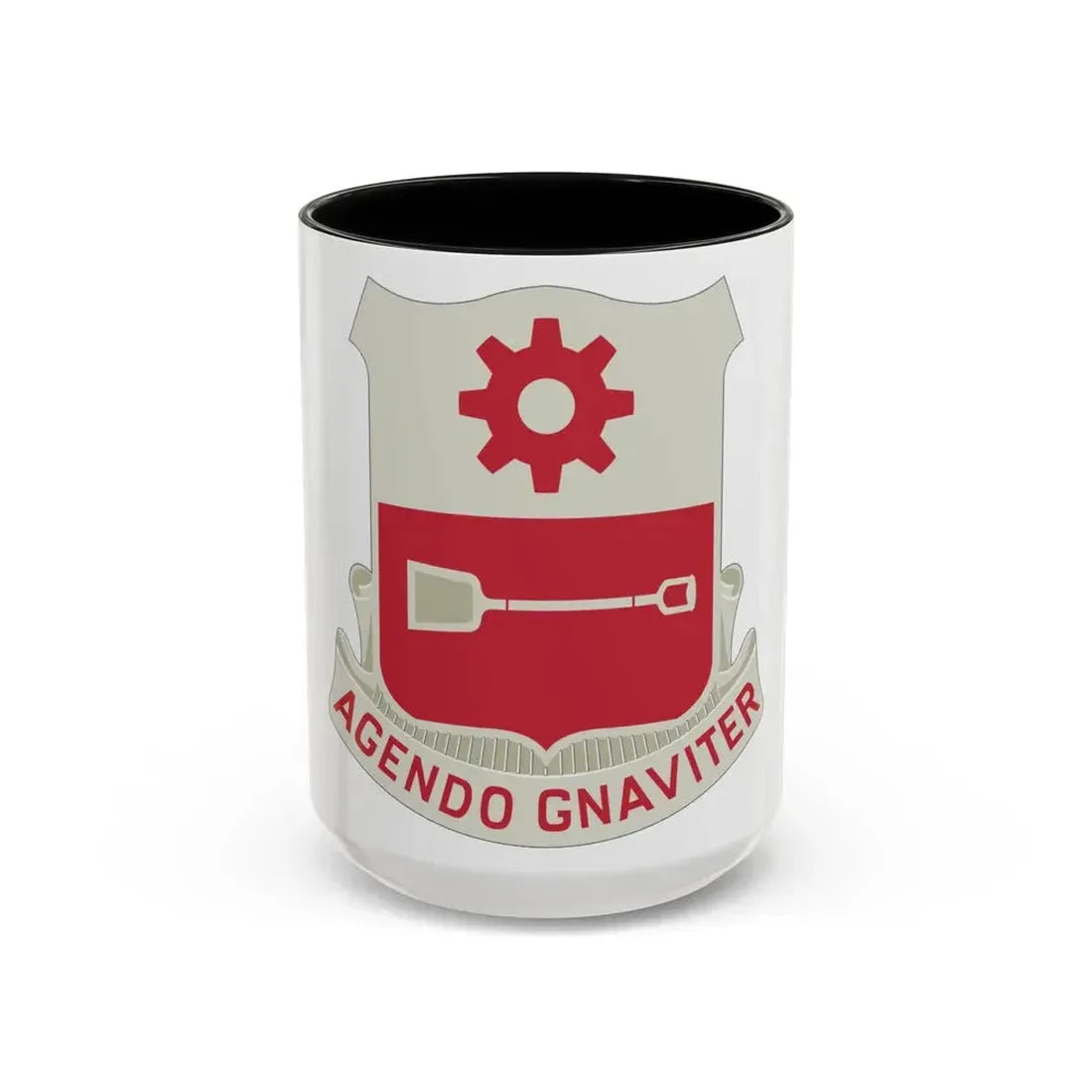 577 Engineer Battalion (U.S. Army) Accent Coffee Mug 15oz Black - Go Mug Yourself