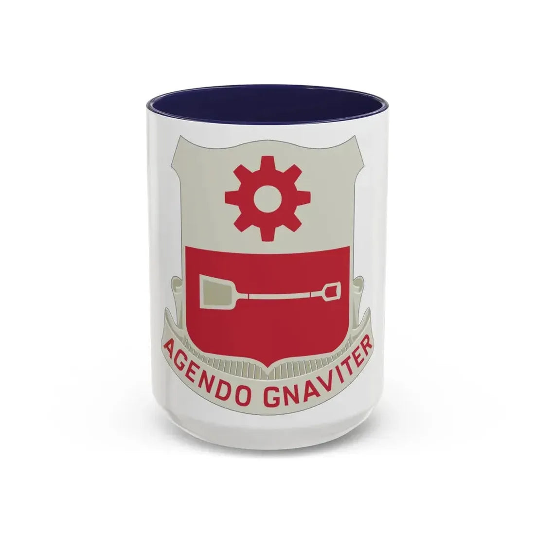 577 Engineer Battalion (U.S. Army) Accent Coffee Mug 15oz Navy - Go Mug Yourself