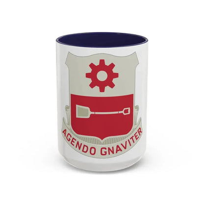 577 Engineer Battalion (U.S. Army) Accent Coffee Mug 15oz Navy - Go Mug Yourself