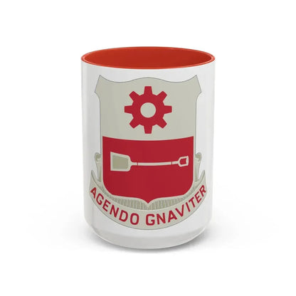 577 Engineer Battalion (U.S. Army) Accent Coffee Mug 15oz Red - Go Mug Yourself